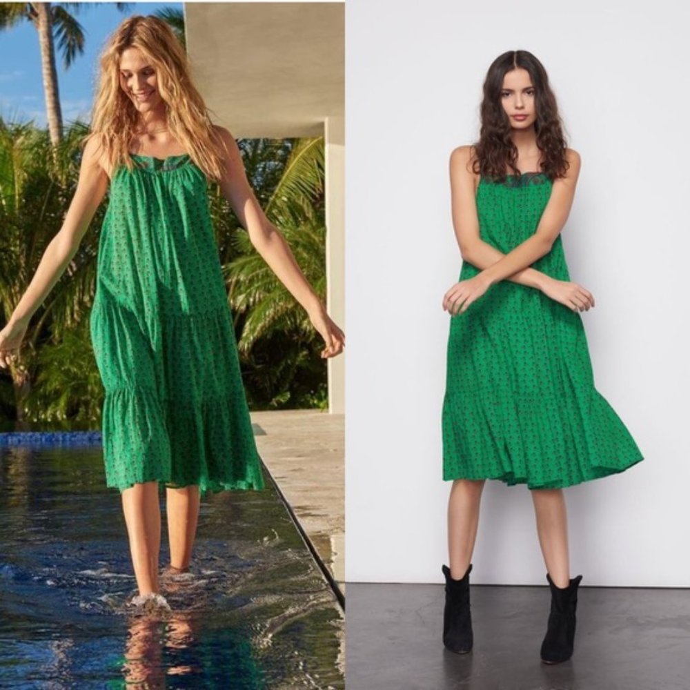ba&sh Green Midi Dress - Picture 4 of 8